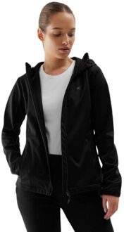 4F Dames wss24tsoff215 winddicht softshell jack Zwart - L