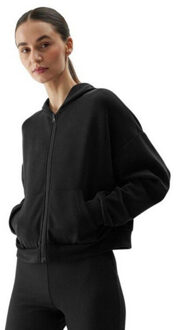 4F Dames wss24tswsf1002+ hoodie met volledige rits Zwart