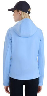 4F Dames wss25tsoff320 winddicht softshell jack - maat L Blauw