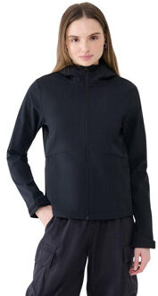 4F Dames wss25tsoff320 winddicht softshell jack Zwart