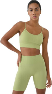 4F Dames wss25usbaf151 naadloze sportbeha met lage ondersteuning Groen - XS / S