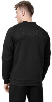 4F Effen heren sweatshirt - maat S Zwart