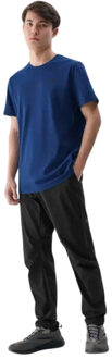 4F Effen normaal t-shirt heren Blauw - S
