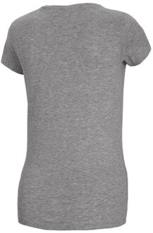 4F Effen slim t-shirt dames Grijs - M