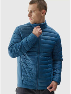 4F Heren aw23tdjam239 gewatteerd jack met dons Blauw - XL