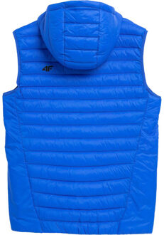 4F Heren aw23tvesm063 effen bodywarmer Blauw - S