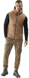 4F Heren aw23tvesm063 effen bodywarmer Bruin - S
