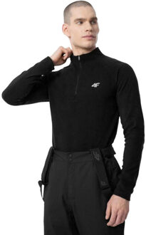 4F Heren fleece sweatshirt met kwart ritssluiting Zwart
