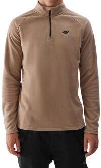 4F Heren fleece thermoactief sweatshirt Beige - XXL / XXXL