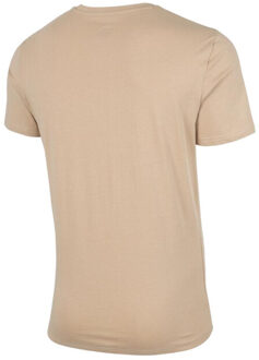 4F Heren globe t-shirt Beige - S