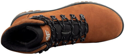 4F Heren h255 leren wandelschoenen Bruin - 44,5