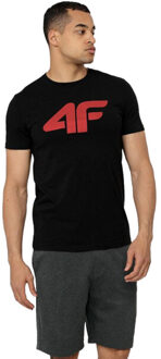 4F Heren h4l22-tsm353 t-shirt Zwart - M