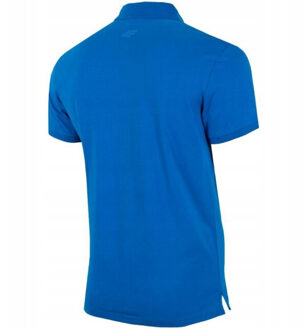 4F Heren h4l22 tsm355 poloshirt - maat S Blauw