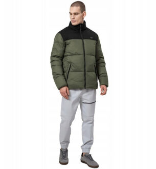 4F Heren h4z22 gewatteerd synthetisch donsjack - maat S Groen