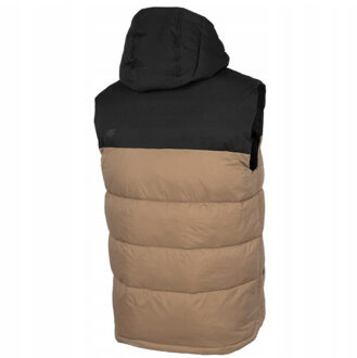 4F Heren h4z22 kleurblok gewatteerde bodywarmer Zwart - M