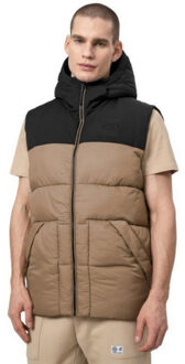 4F Heren h4z22 kump002 kleurblok gilet - maat S Zwart