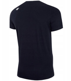4F Heren h4z22 logo regular t-shirt Blauw - S