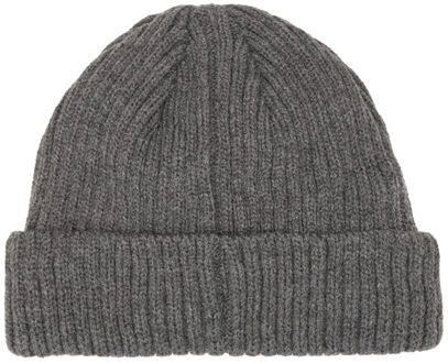 4F Heren h4z22 logo turned up cuff beanie Grijs - M