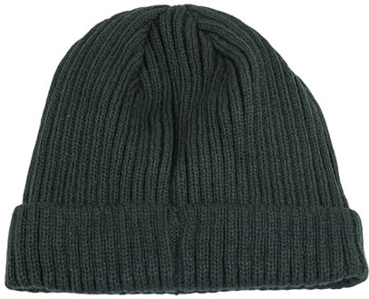 4F Heren h4z22 logo turned up cuff beanie Groen