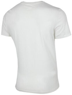 4F Heren h4z22 tsm026 globe t-shirt Wit - M