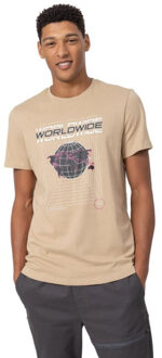 4F Heren h4z22 tsm029 t-shirt - maat S Beige