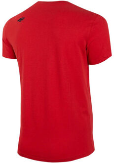 4F Heren h4z22 tsm352 30s t-shirt Rood - S
