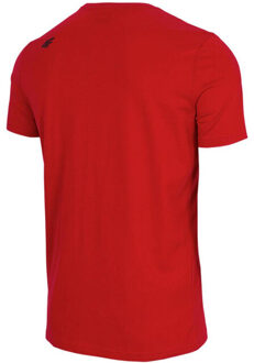 4F Heren h4z22 tsm353 t-shirt - maat M Rood
