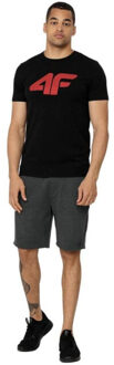4F Heren h4z22 tsm353 t-shirt Zwart - S