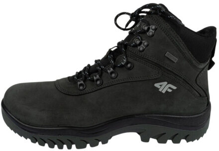 4F Heren leren wandelschoenen Zwart - 47