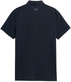 4F Heren logo poloshirt Blauw - S