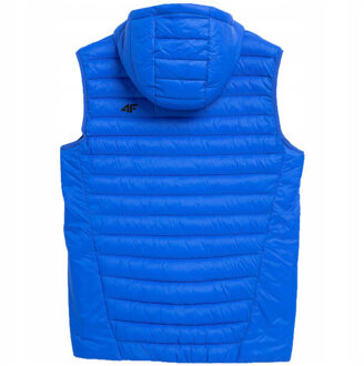 4F Heren m063 logo gilet - maat M Blauw
