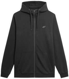 4F Heren m1466 full zip hoodie Zwart