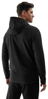 4F Heren m176 fleece full zip hoodie Zwart - L