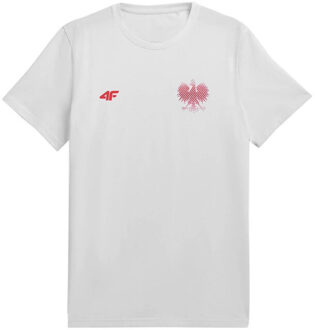 4F Heren robert lewandowski t-shirt - maat L Wit