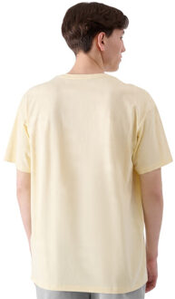4F Heren t-shirt met opdruk Beige