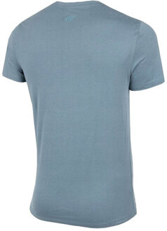 4F Heren t-shirt met opdruk Blauw - S