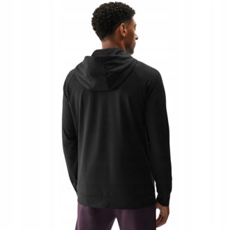 4F Heren waw24tfswm403 hoodie met volledige rits - maat L Zwart