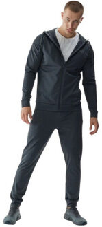 4F Heren waw24tfswm403 hoodie met volledige rits - maat S Zwart