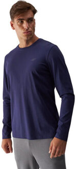 4F Heren wmm00tlonm375 t-shirt met lange mouwen Blauw - S