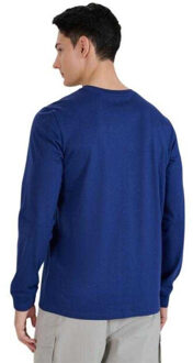 4F Heren wmm00tlonm432 t-shirt met lange mouwen Blauw - XL