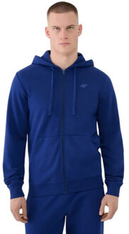 4F Heren wmm00tswsm1768 hoodie met volledige rits Blauw - L