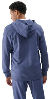 4F Heren wmm00tswsm1768 hoodie met volledige rits Blauw - L