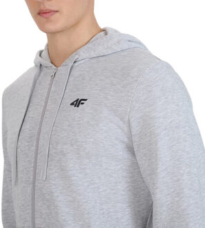 4F Heren wmm00tswsm1768 hoodie met volledige rits - maat S Grijs