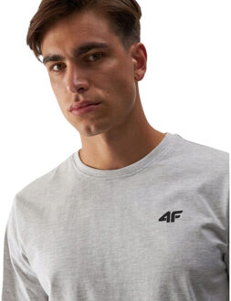 4F Heren wmm00ttshm1843 t-shirt Grijs - XXL / XXXL