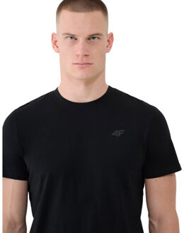 4F Heren wmm00ttshm2256 t-shirt Zwart - M