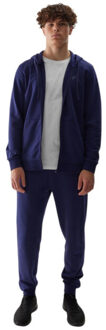 4F Heren wss24tswsm0951 full zip hoodie Blauw - XL