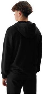 4F Heren wss24tswsm0951 full zip hoodie - maat M Zwart