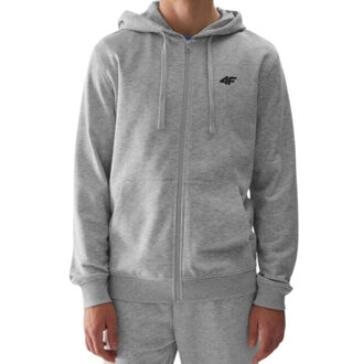 4F Heren wss24tswsm0951 full zip hoodie - maat XXL / XXXL Grijs