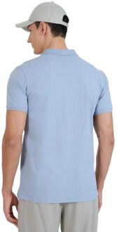 4F Heren wss25tptsm407 poloshirt - maat S Blauw