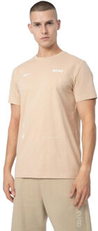 4F Herenlogo t-shirt Beige - M